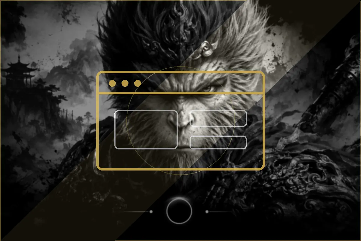 No-text cinematic visual for UI UX website design